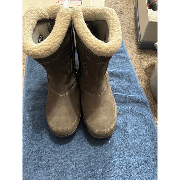 Sorel Womens Boots Sz 8 Gray Suede Waterfall Winter Snow Insulated Outdoorsy - Picture 2 of 3